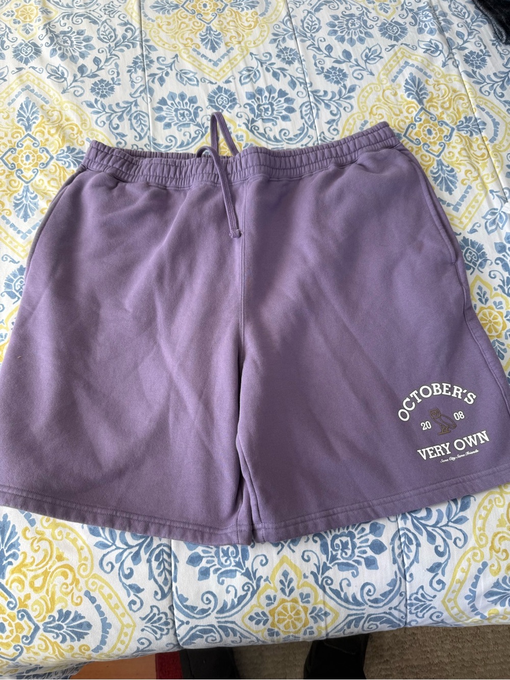 October's Very Own Lavender Drawstring Bermuda Shorts